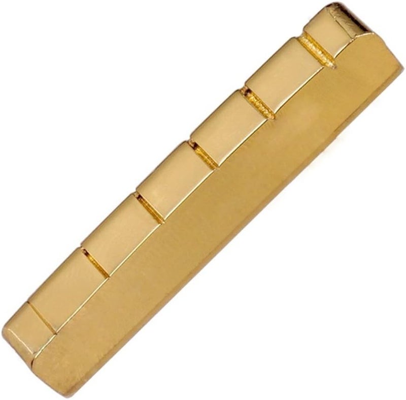JD.Moon Electric Guitar Nut Brass 6 String Slotted For Les Paul Epiphone Guitar Parts 42mm - Image 1